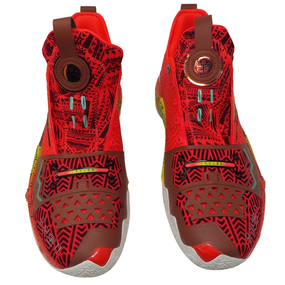 ANTA KAI 1 Kyrie Irving Red Graphic Basketball Shoes Mens 15 Rare HTF Loud Bold - Picture 4 of 14